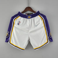 Short 75th anniversary Los Angeles Lakers white NBA