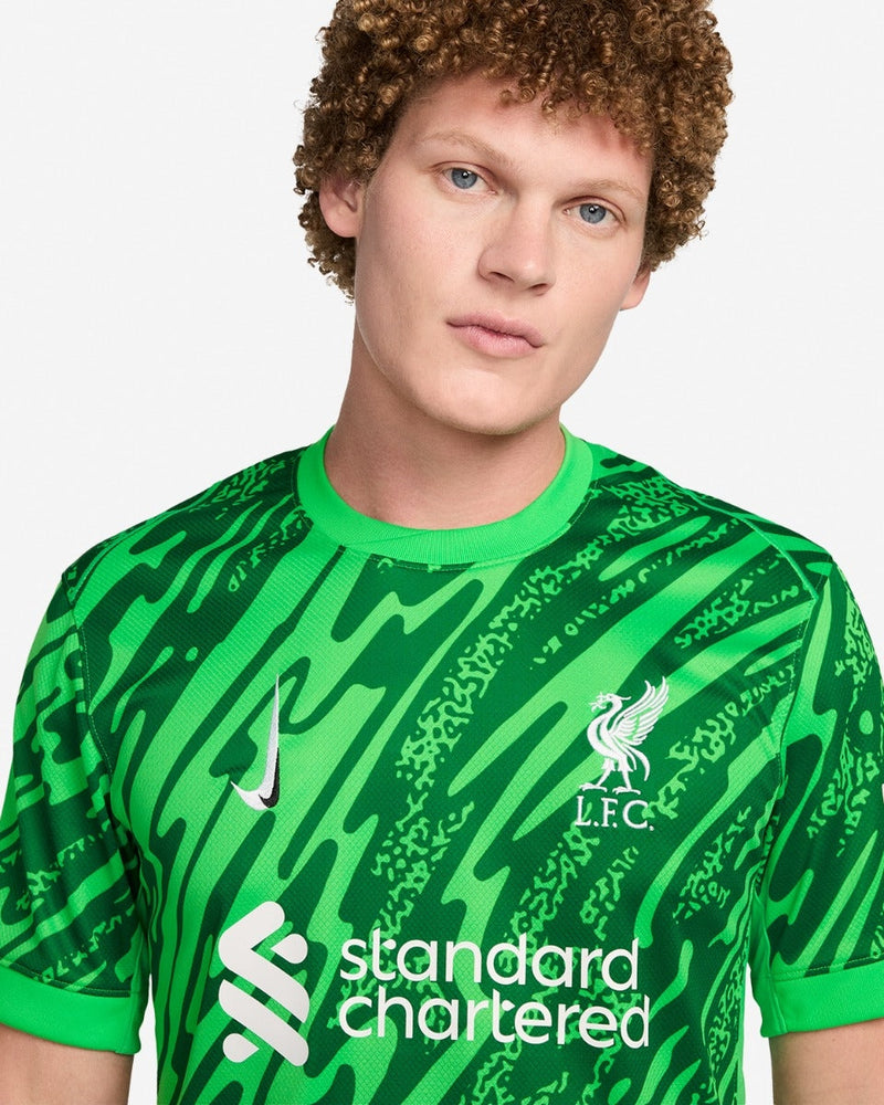 Liverpool Green Goalkeeper Jersey - Special Edition - Champions 24/25 and Gold Trolphy