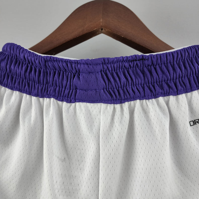 Short 75th anniversary Los Angeles Lakers white NBA