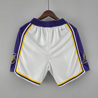 Short 75th anniversary Los Angeles Lakers white NBA