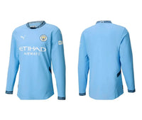 Jersey Manchester City - Long Sleeve - Home 24/25