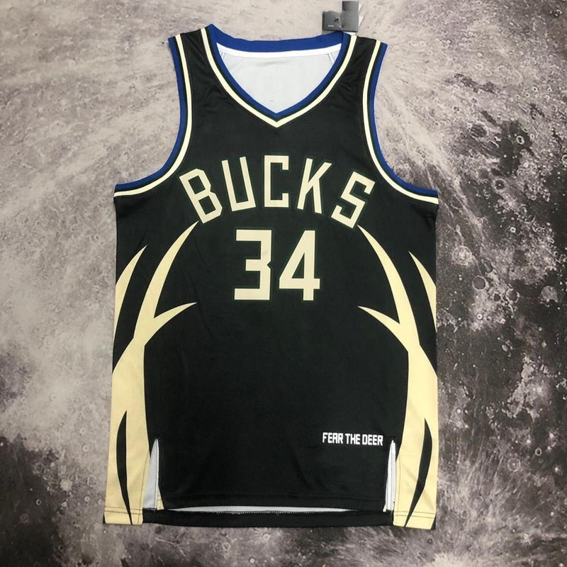 Jersey Sleeveless Milwaukee Bucks Masculina Statement Edition