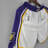 Short 75th anniversary Los Angeles Lakers white NBA