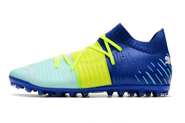 Football boots Société Future Z FG Blue/Yellow/Green - Low