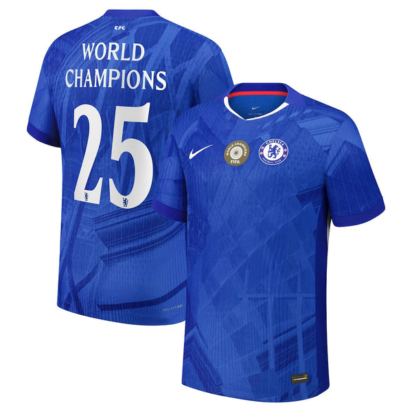 Chelsea Cup Dri-FIT ADV Home Match Shirt 2025-26 with World Champions 25 chest badge