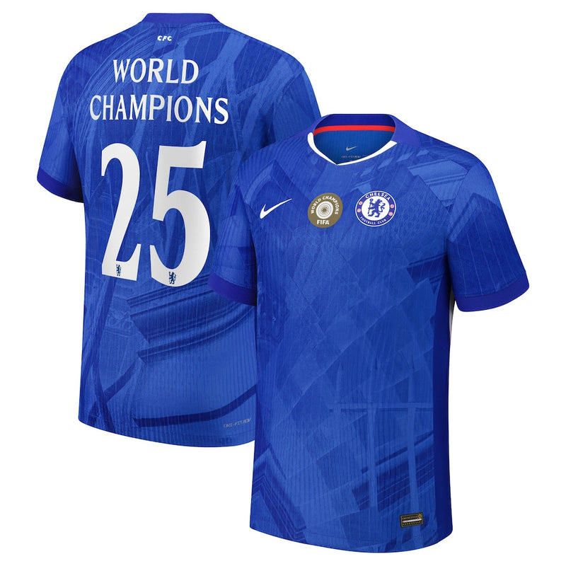 Chelsea Cup Dri-FIT ADV Home Match Shirt 2025-26 with World Champions 25 chest badge