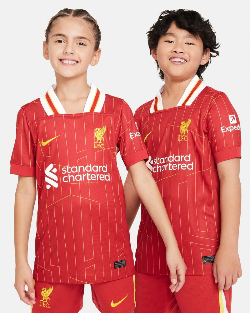Kids kit Liverpool Home 24/25 - Special Edition - Champions 24/25 and Gold Trolphy