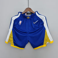 Short 75th Anniversary Golden State Warriors Blue NBA