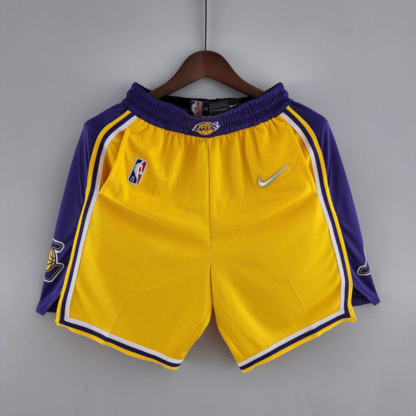 Short 75th Anniversary Los Angeles Lakers Yellow NBA