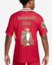 Liverpool Home Player Jersey - Special Edition - Champions 24/25 and Gold Trolphy