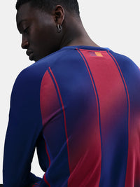Mens Long Sleeved FC Barcelona Home Shirt 25/26