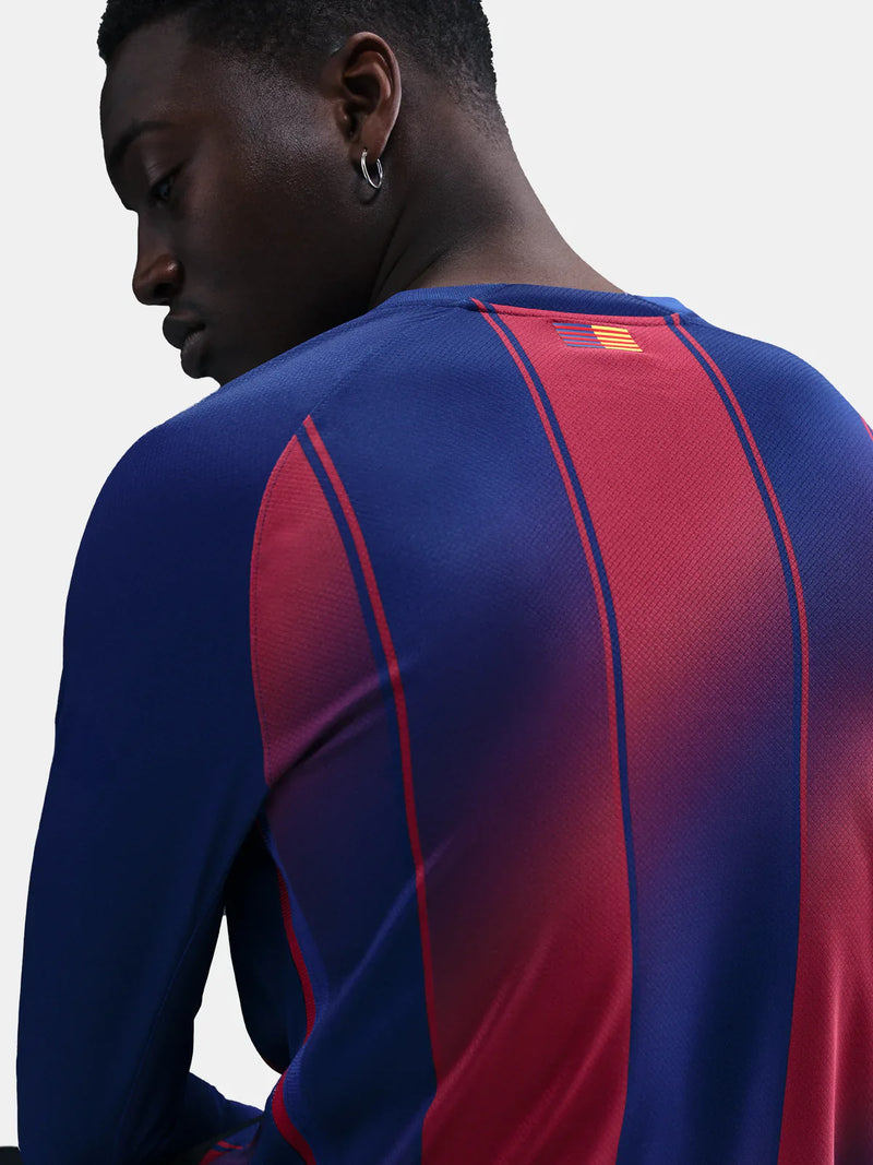 Mens Long Sleeved FC Barcelona Home Shirt 25/26