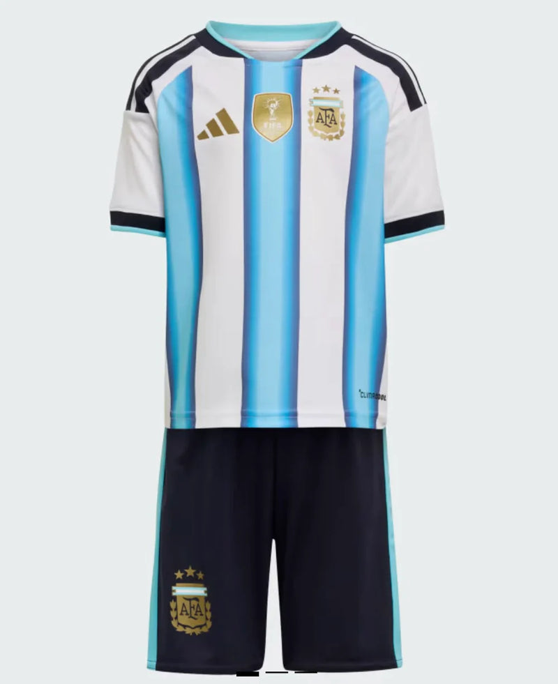 Kids kit Argentina Home 26/27 with World Cup Winners Badge