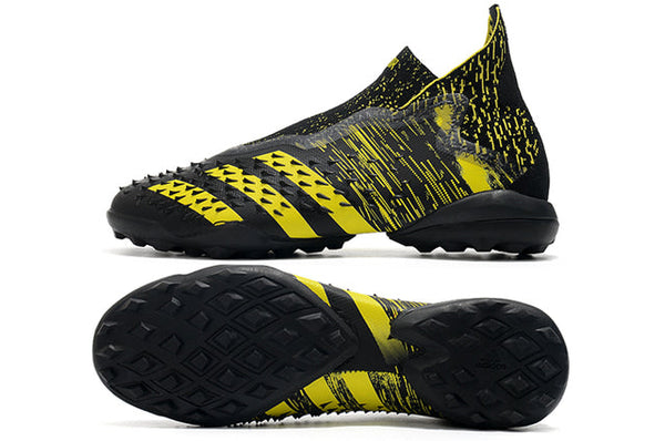 Football boots Société Predator Freak + FG Black/Yellow - Cano Alto