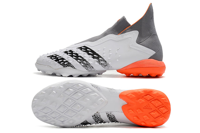 Football boots Société Predator Freak + FG Gray/White/Orange - Cano Alto