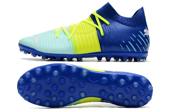 Football boots Société Future Z FG Blue/Yellow/Green - Low