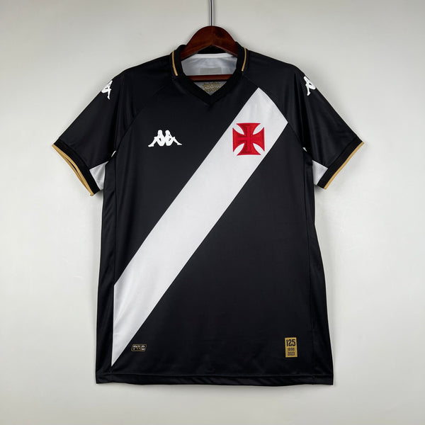 Jersey Vasco Home 23/24 - Black com listra White