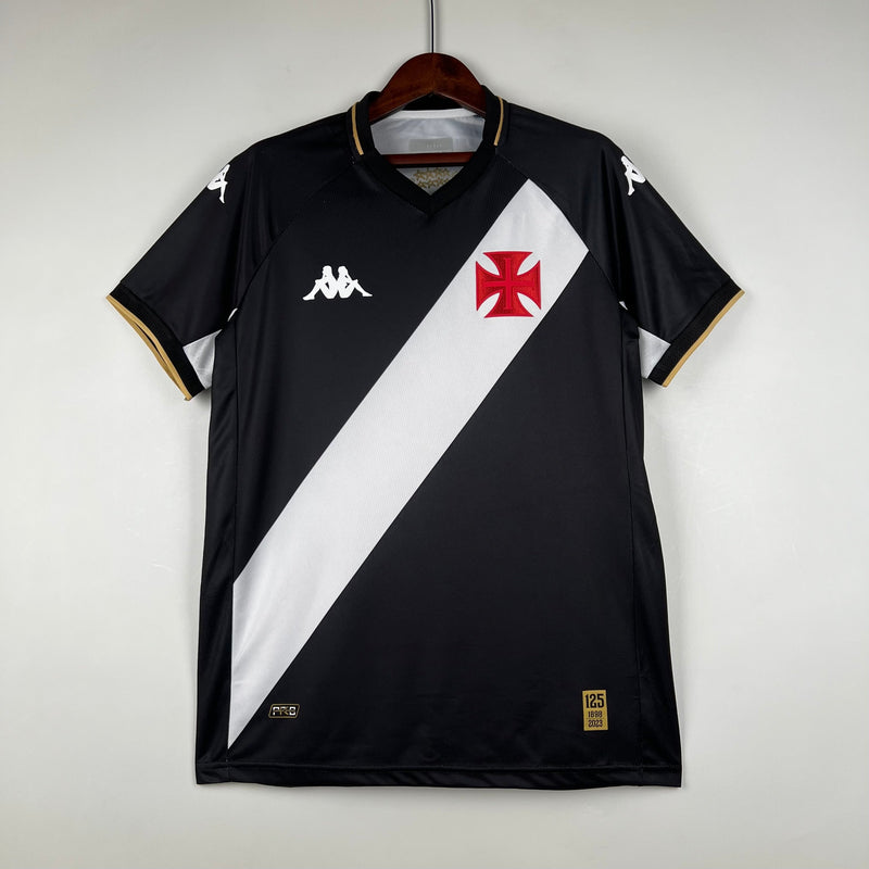 Jersey Vasco Home 23/24 - Black com listra White