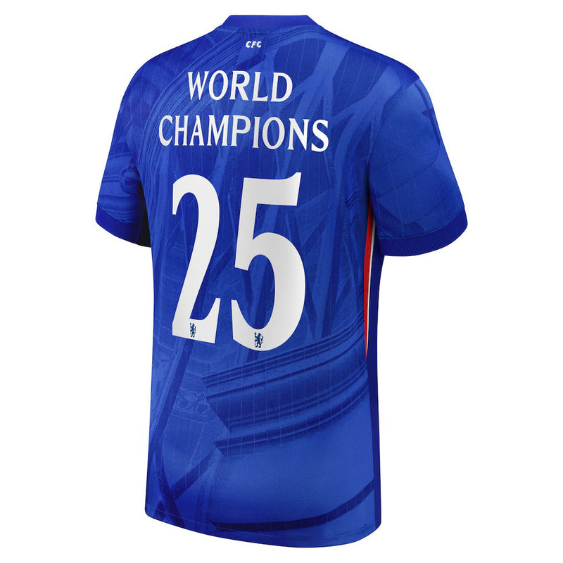 Chelsea Cup Home Shirt 2025-26 with World Champions 25 chest badge