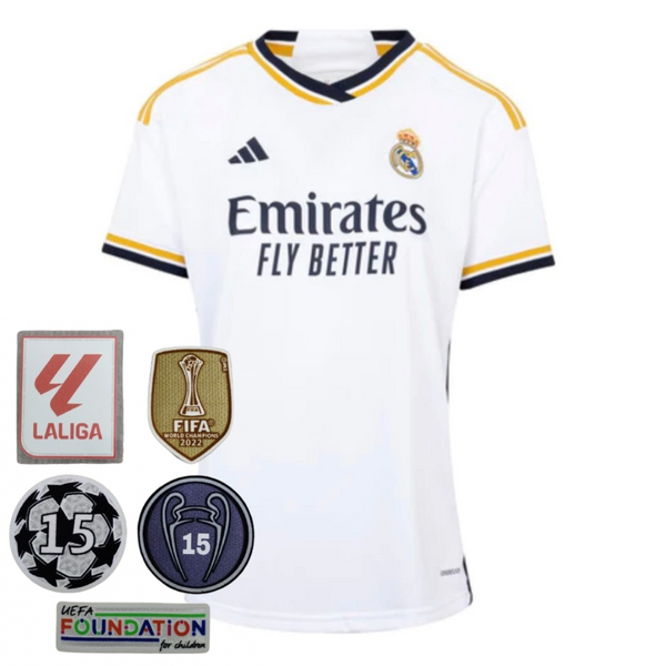 Jersey Real Madrid Home Badge champions 23/24