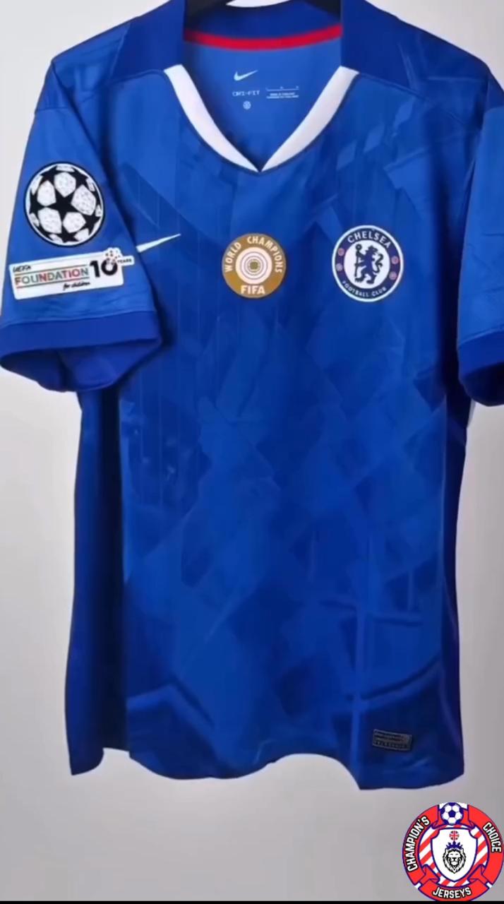 Chelsea Cup Home Shirt 2025-26 with World Champions 25 chest badge