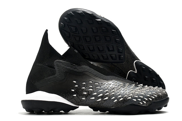 Football boots Société Predator Freak + FG Black/White - Cano Alto