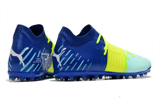 Football boots Société Future Z FG Blue/Yellow/Green - Low