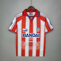 Jersey Atlético de Madrid Retro 1996/1997 White e Red -