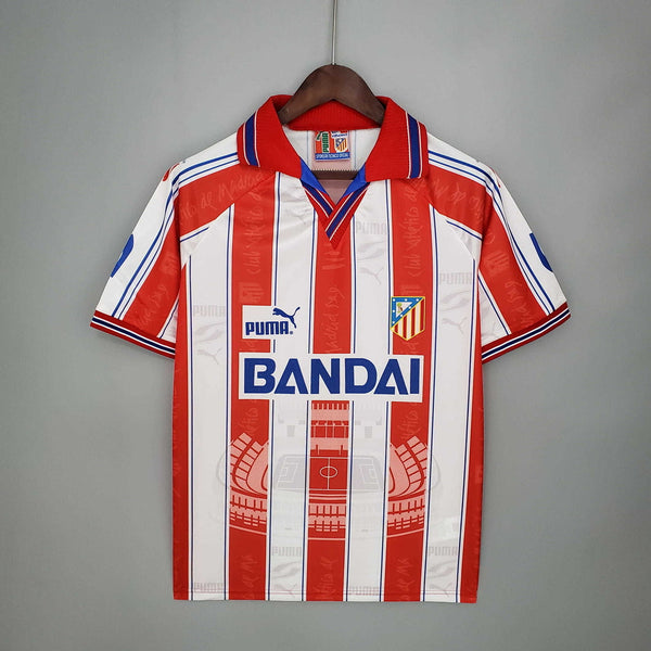 Jersey Atlético de Madrid Retro 1996/1997 White e Red -
