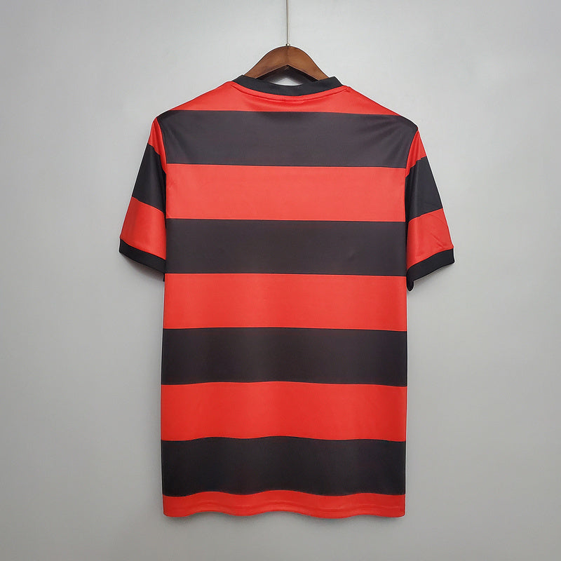 Jersey Flamengo Retro 1978/1979 Red e Negra