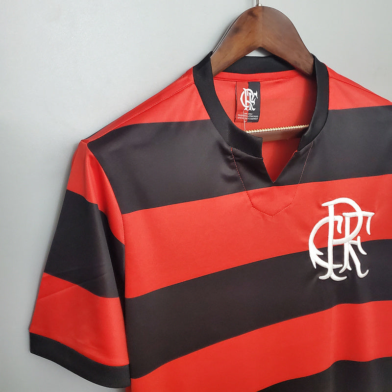Jersey Flamengo Retro 1978/1979 Red e Negra