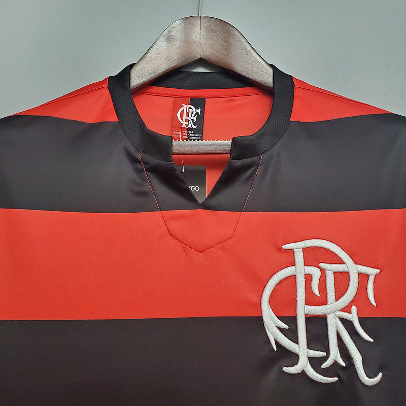 Jersey Flamengo Retro 1978/1979 Red e Negra
