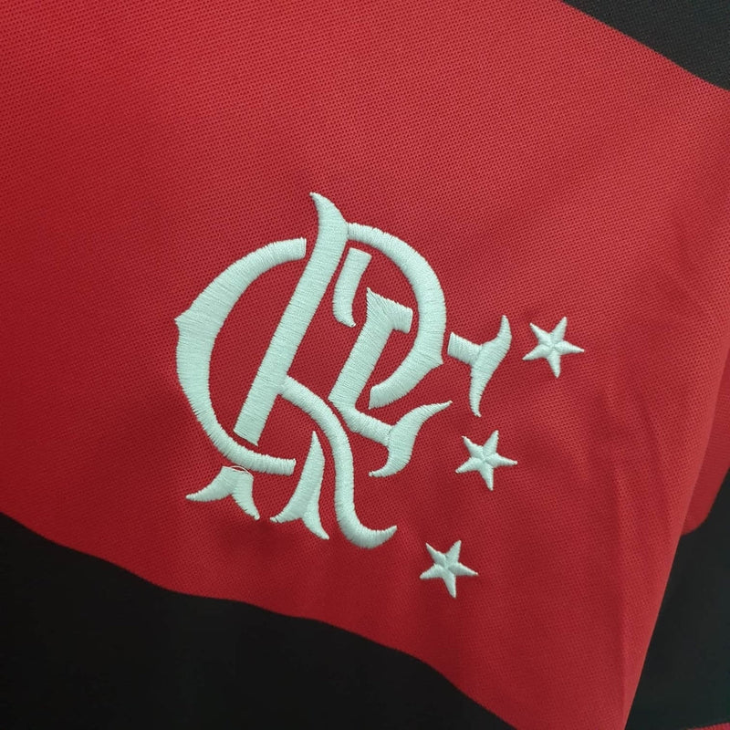 Jersey Flamengo Retro 1982 Red e Negra -