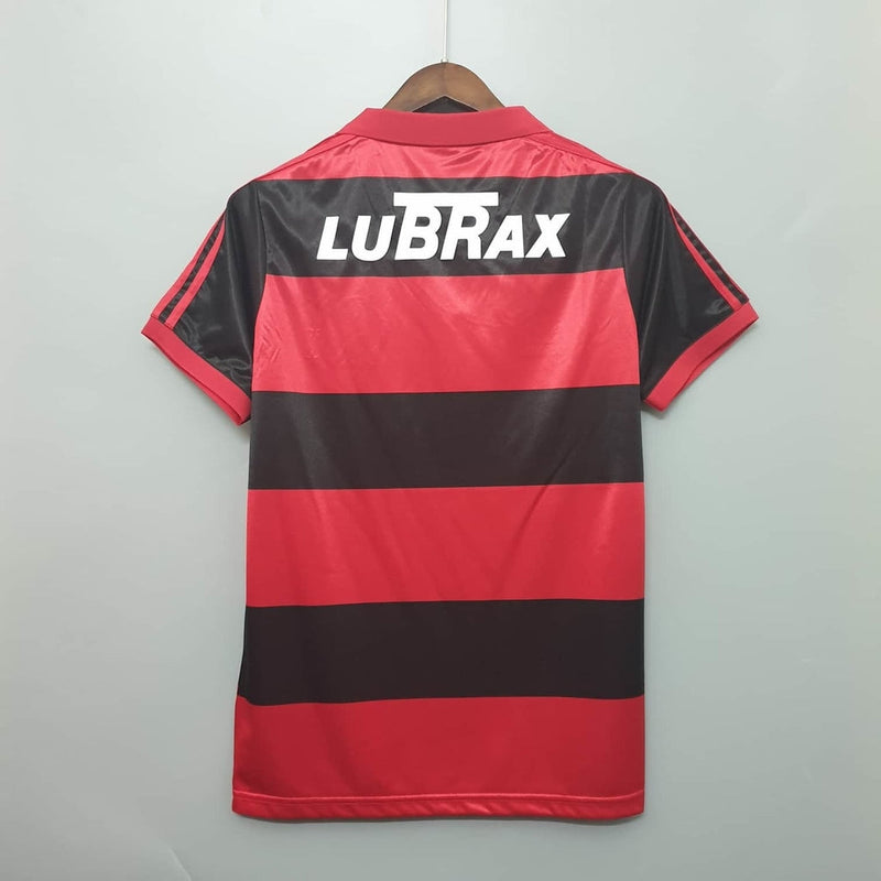 Jersey Flamengo Retro 1990 Red e Negra -