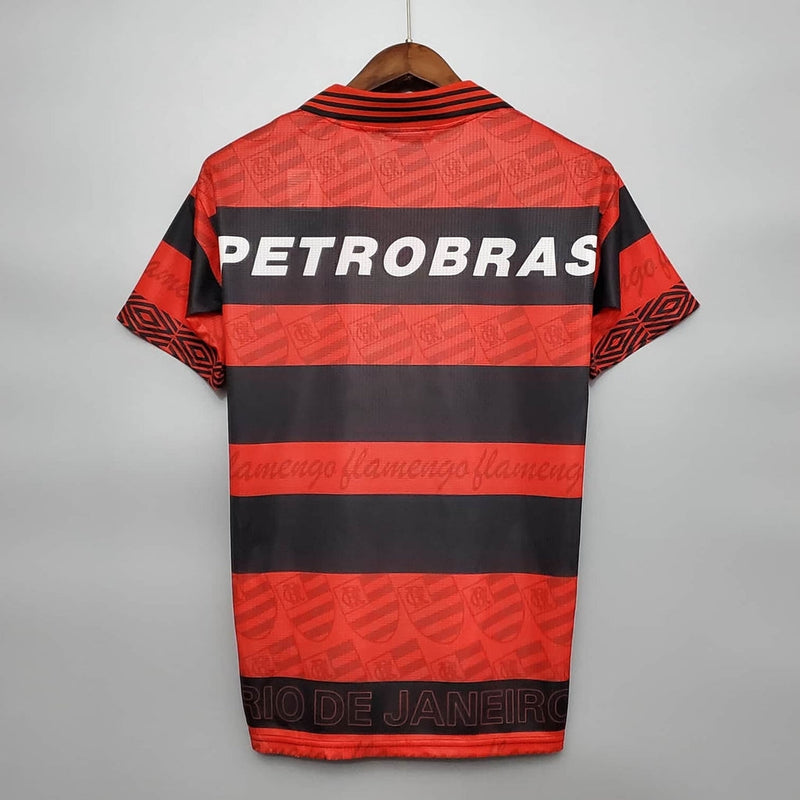 Jersey Flamengo Retro 1995 Red e Negra -