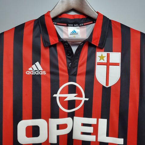 Jersey AC Milan Retro 1999/2000 - Red e Negra