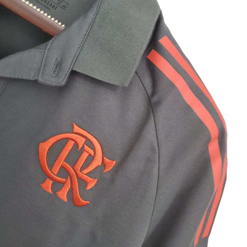 Jersey Polo Flamengo Cinza