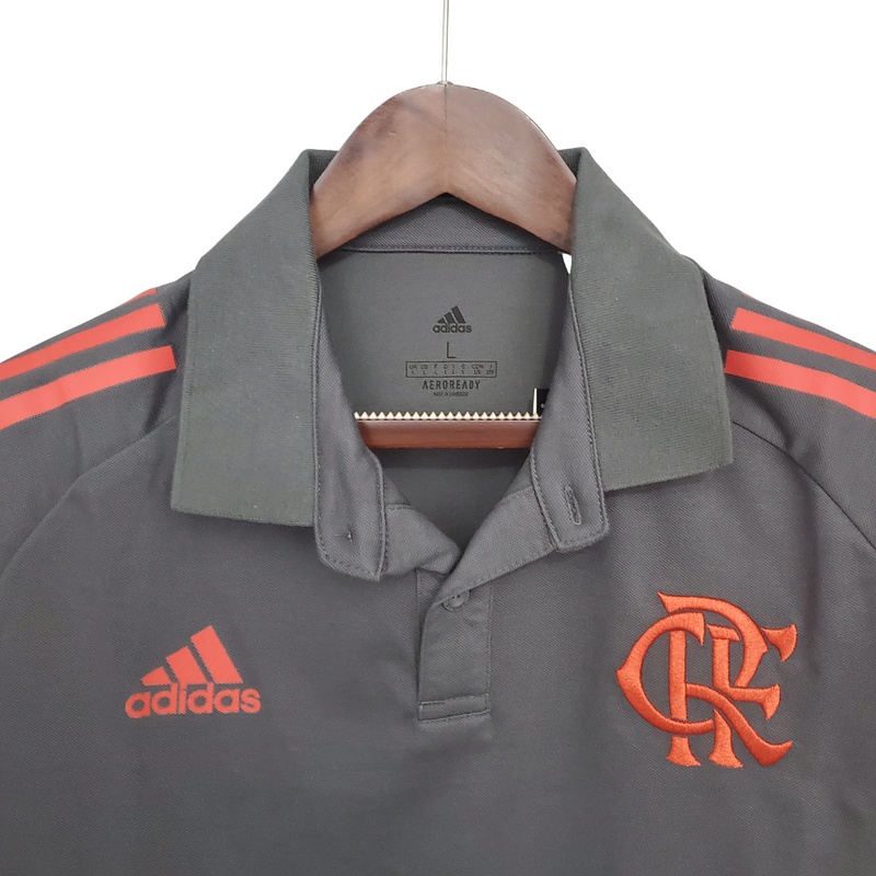 Jersey Polo Flamengo Cinza