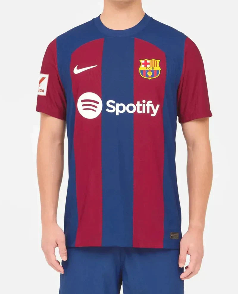Jersey Barcelona Home Com Badge La Liga 23/24